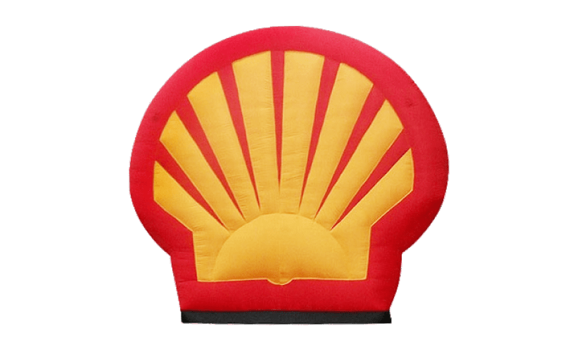 Inflatable shell sign