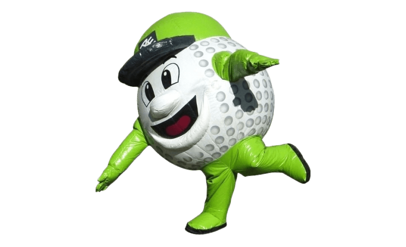 Golf ball inflatable costume