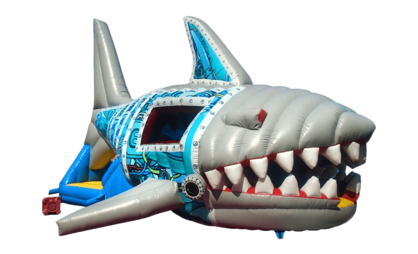 Shark jumping castle